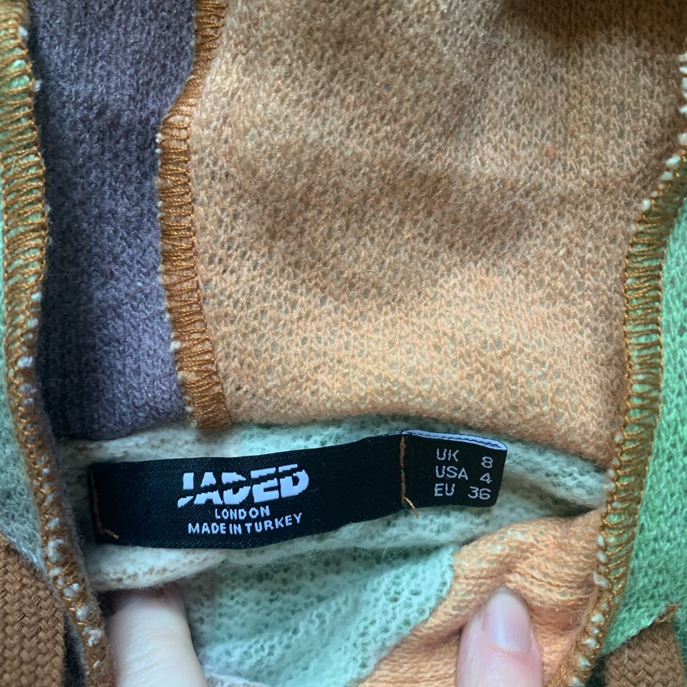 Jaded London Oversized Patchwork Lightweight Knit… - image 5